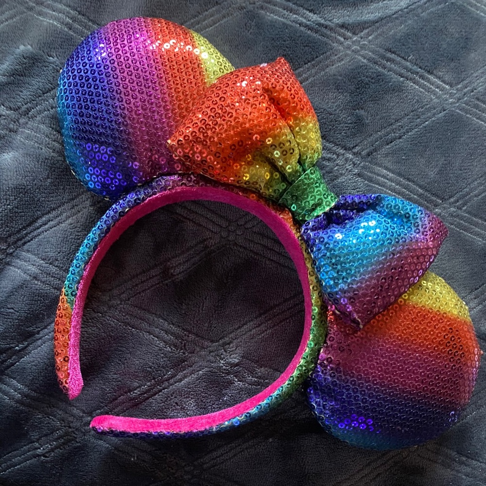 Rainbow Minnie Ears
